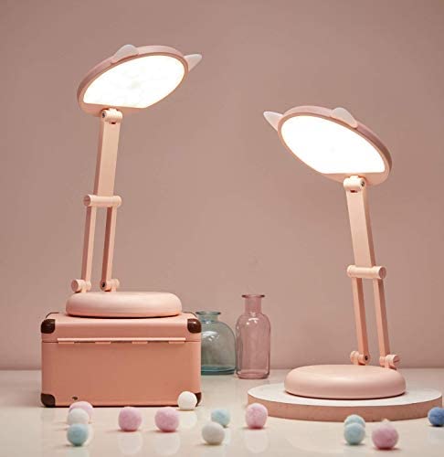 ARTSYLAMP Wood Base Decoration Desk Table Bedside Light Lamp Cute Festive Template Pink 